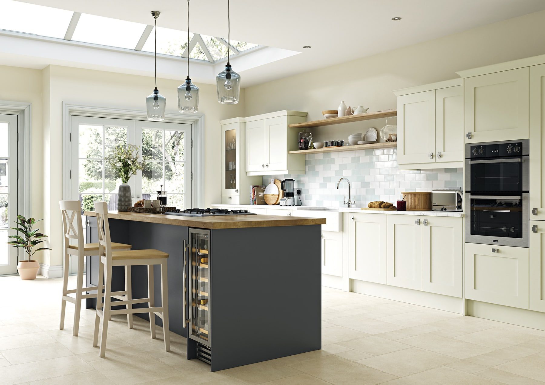 Georgia Porcelain And Graphite Shaker Kitchen | Inova Kitchens, Luton