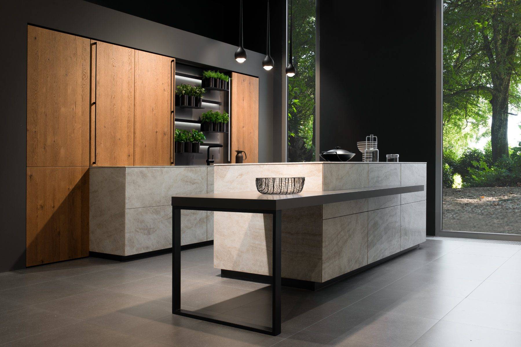 Leicht Stone Wood Handleless Kitchen | Lead Wolf, Peterborough