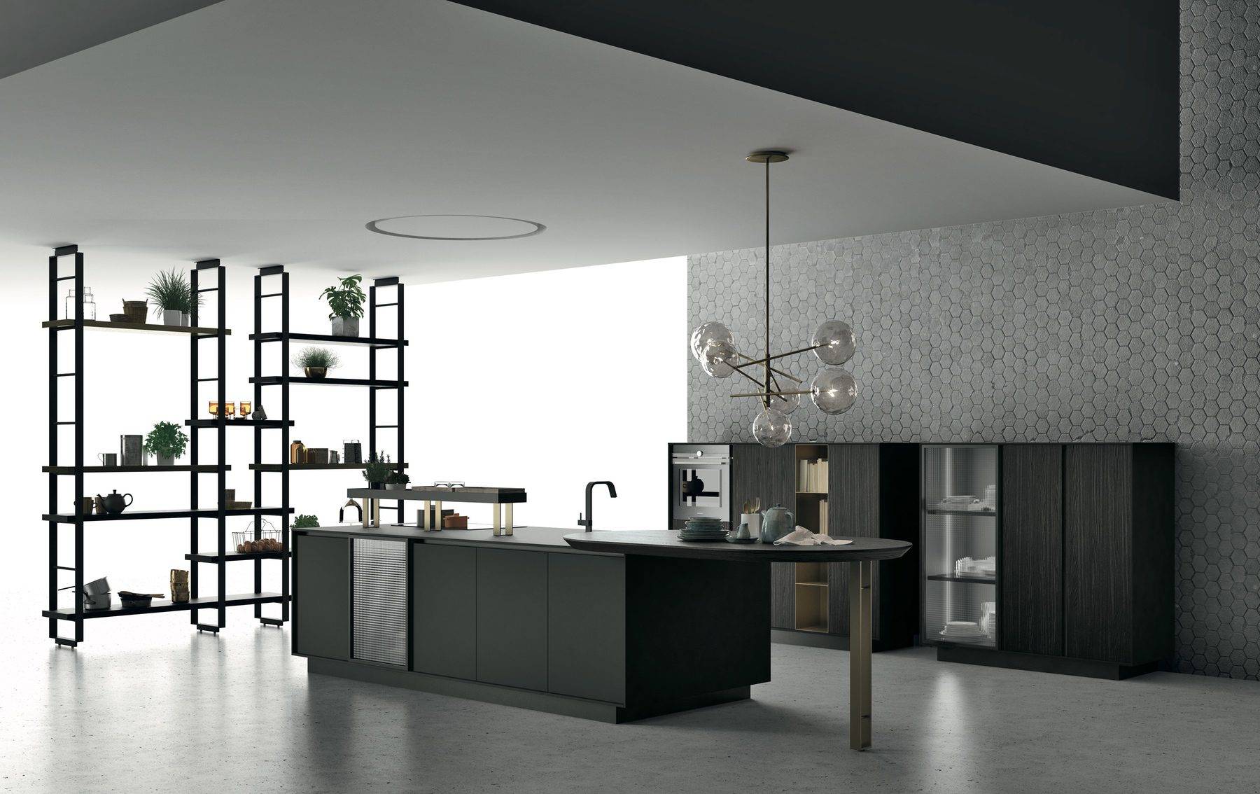 Doimo Dark Handleless Kitchen | Lead Wolf, Peterborough